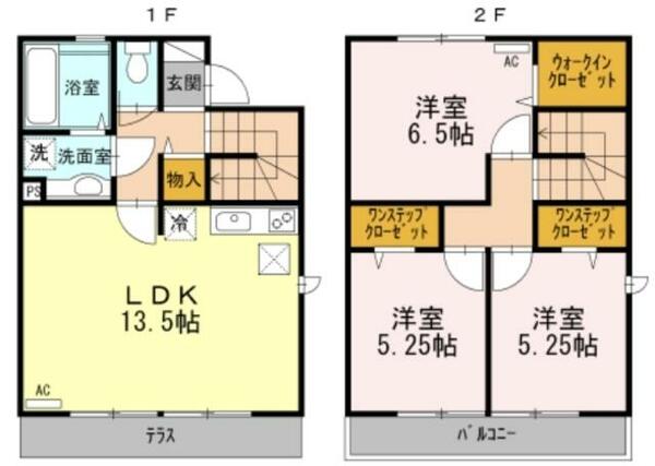 杜若｜東京都西東京市泉町１丁目(賃貸アパート3LDK・1階・76.90㎡)の写真 その2