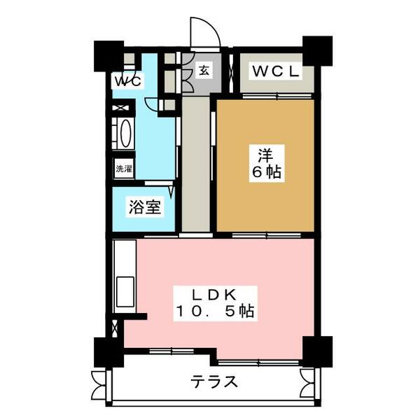 東京都新宿区市谷薬王寺町(賃貸マンション1LDK・1階・43.96㎡)の写真 その2