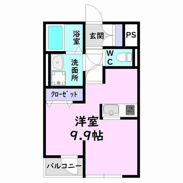 エムズハウス鳴海 405｜愛知県名古屋市緑区鳴海町字宿地(賃貸マンション1R・3階・27.89㎡)の写真 その2