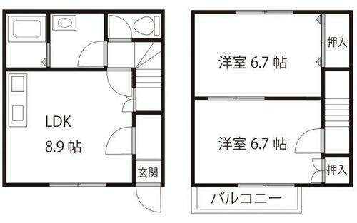 同じ建物の物件間取り写真 - ID:223031062443