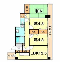 ロイヤルヴィレッジ 302 ｜ 兵庫県神戸市兵庫区西上橘通１丁目（賃貸マンション3LDK・3階・68.24㎡） その2