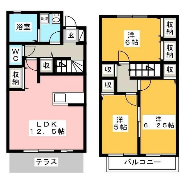 カルテット C｜東京都国分寺市新町１丁目(賃貸テラスハウス3LDK・--・73.85㎡)の写真 その2