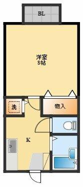 セジュール辻本Ⅰ 103｜長崎県長崎市辻町(賃貸アパート1K・1階・26.79㎡)の写真 その2