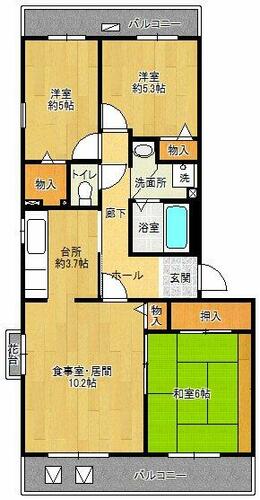 すずかけ台ハイツ第3_間取り_0