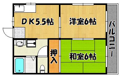 シーパレス 103｜兵庫県明石市松江(賃貸マンション2DK・1階・40.00㎡)の写真 その2