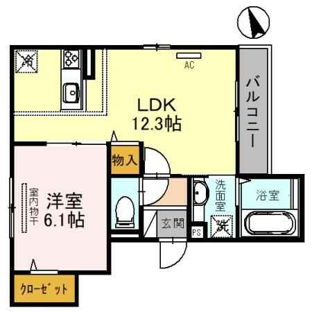 兵庫県尼崎市長洲中通２丁目(賃貸アパート1LDK・2階・43.00㎡)の写真 その2