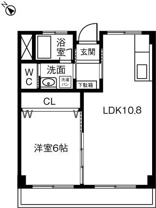 同じ建物の物件間取り写真 - ID:223031663577