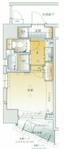 エスリード同心第３602の間取り