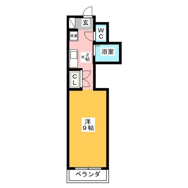 Ｉｎ　Ｃｕｂｅ｜神奈川県川崎市川崎区渡田向町(賃貸マンション1R・3階・26.10㎡)の写真 その2