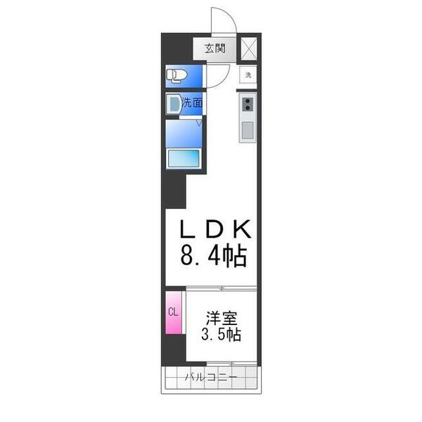 ＧＡＲＤＥＮＩＡ堺東｜大阪府堺市堺区南安井町６丁(賃貸マンション1LDK・6階・28.06㎡)の写真 その2