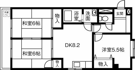 ライフステージ 2A｜愛知県小牧市小木１丁目(賃貸マンション3DK・2階・48.60㎡)の写真 その2