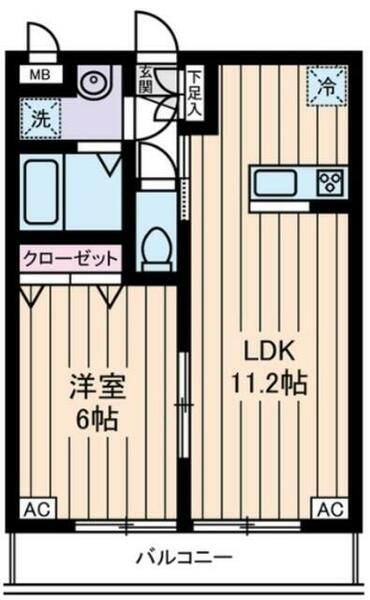 シーズン・シティ｜東京都日野市南平６丁目(賃貸アパート1LDK・2階・37.70㎡)の写真 その2