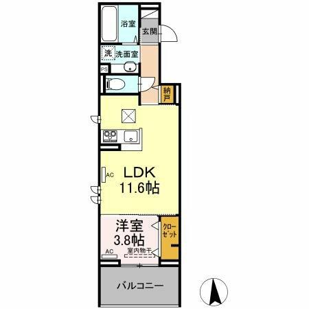 同じ建物の物件間取り写真 - ID:236002796845