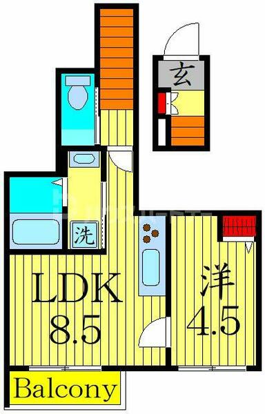 アリビオときわ台 202｜東京都板橋区常盤台１丁目(賃貸アパート1LDK・2階・40.10㎡)の写真 その2