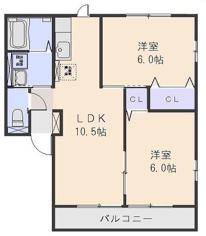 セドナスⅢ202の間取り