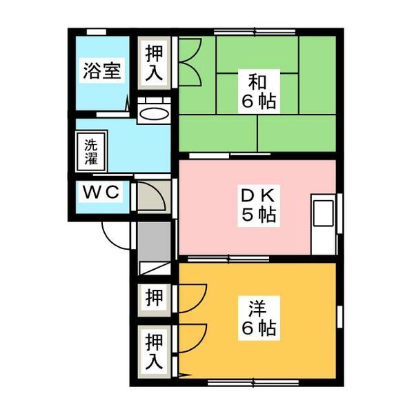 ディアスリヴェール 102｜長野県松本市大字島内(賃貸アパート2DK・1階・42.48㎡)の写真 その2