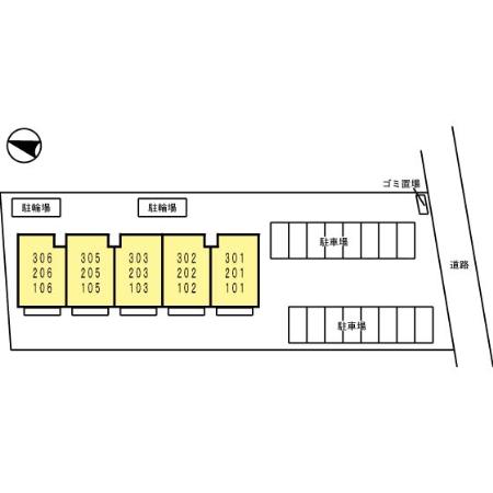 画像8:駐車場配置図