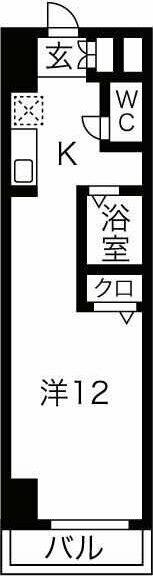 リアライズ徹明通 202｜岐阜県岐阜市徹明通５丁目(賃貸マンション1K・2階・30.60㎡)の写真 その2