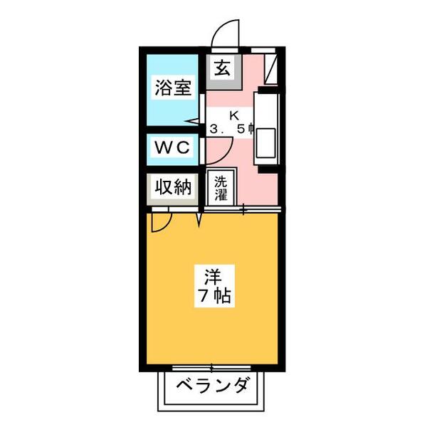 Ｔ－ヒルズ 102｜長野県長野市大字高田(賃貸アパート1K・1階・24.00㎡)の写真 その2