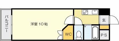 ウインズ三萩野 402｜福岡県北九州市小倉北区白銀１丁目(賃貸マンション1K・4階・24.08㎡)の写真 その2