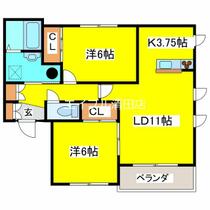 北海道札幌市清田区真栄五条１丁目（賃貸アパート2LDK・2階・66.00㎡） その2