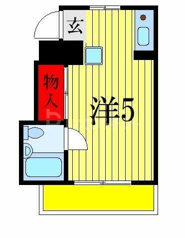 ＫＥ２番館｜千葉県市川市市川南３丁目(賃貸マンション1R・2階・15.91㎡)の写真 その2