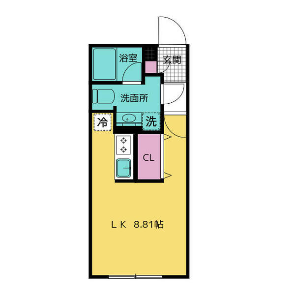 フラッフィー市谷台町｜東京都新宿区市谷台町(賃貸マンション1R・3階・26.40㎡)の写真 その2