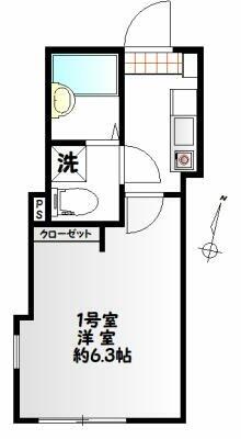 サンコート南太田 101｜神奈川県横浜市南区南太田２丁目(賃貸アパート1K・1階・19.26㎡)の写真 その2