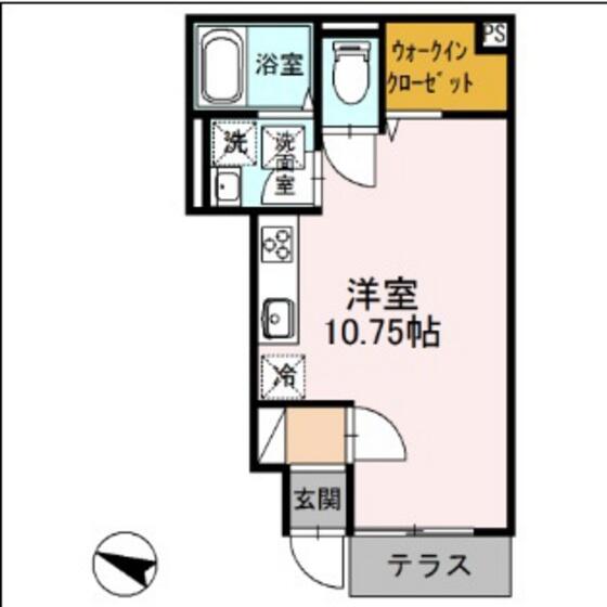 埼玉県さいたま市北区宮原町１丁目(賃貸アパート1R・1階・28.80㎡)の写真 その2