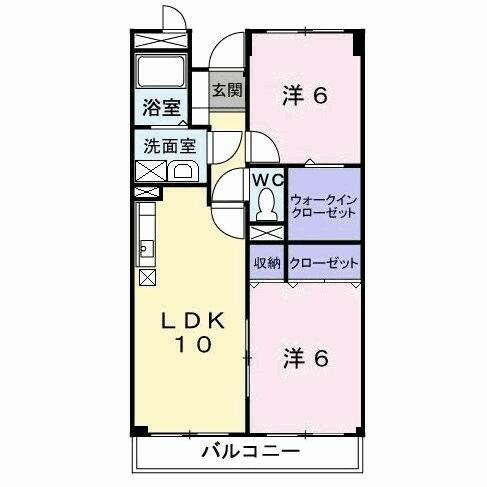 ユ－アイマンション・赤坂｜福岡県北九州市小倉北区赤坂２丁目(賃貸マンション2LDK・1階・53.06㎡)の写真 その2