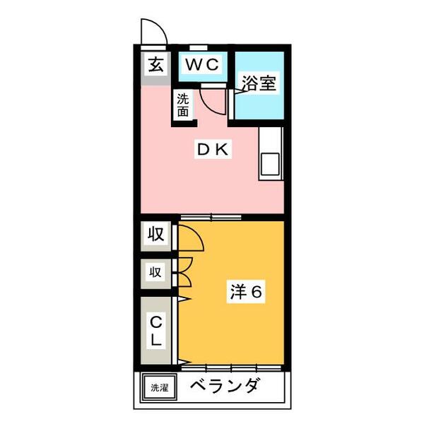 コスモハイツ｜埼玉県草加市氷川町(賃貸アパート1DK・1階・29.16㎡)の写真 その2