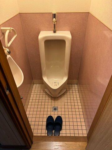 画像7:トイレの左には、男性用小便器用の個室があります。