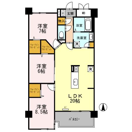 同じ建物の物件間取り写真 - ID:228050904862