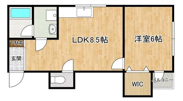 ヴィレッジリバー住吉 205｜兵庫県神戸市東灘区住吉東町４丁目(賃貸マンション1LDK・2階・36.04㎡)の写真 その2