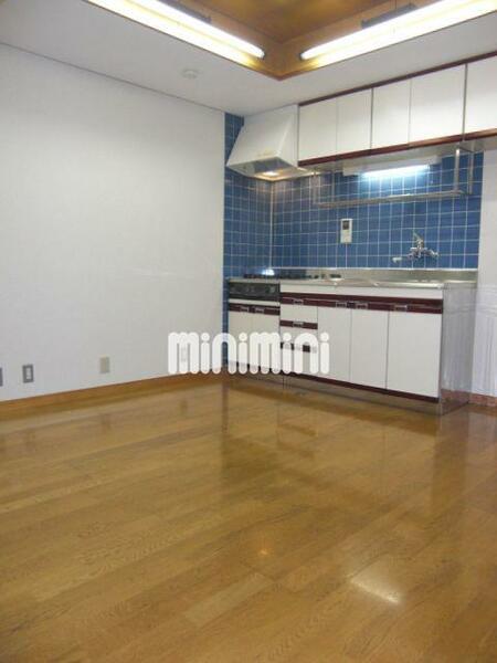 画像13:広めのダイニングキッチンです。２口ガスコンロが置けるキッチン