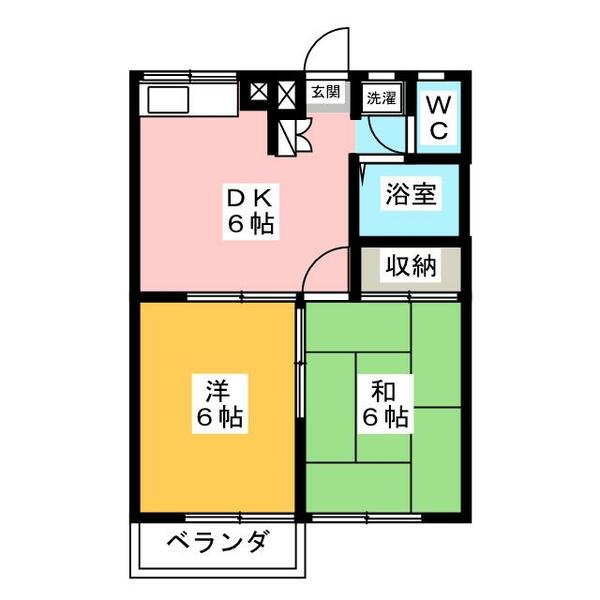 グリーン・ピア春日町｜東京都練馬区春日町６丁目(賃貸アパート2DK・2階・37.40㎡)の写真 その2