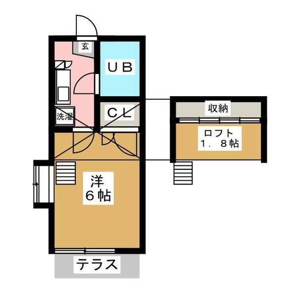 ペイサージュ｜埼玉県和光市白子２丁目(賃貸アパート1K・1階・17.00㎡)の写真 その2