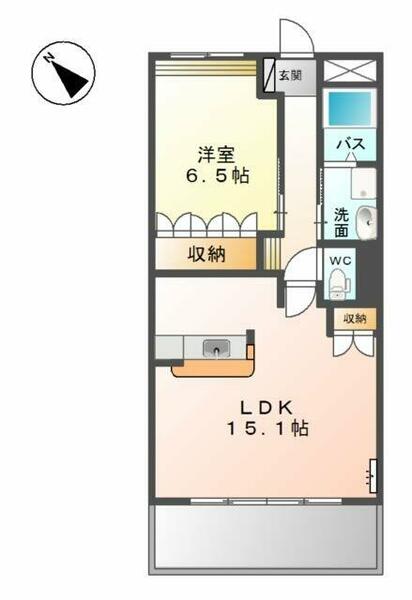 来夢ガーデン｜岐阜県岐阜市岩田東３丁目(賃貸マンション1LDK・2階・49.58㎡)の写真 その2