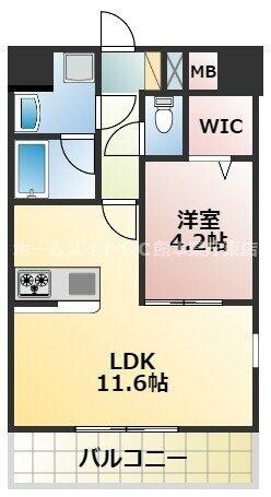 熊本県熊本市中央区上京塚町(賃貸マンション1LDK・5階・40.30㎡)の写真 その2