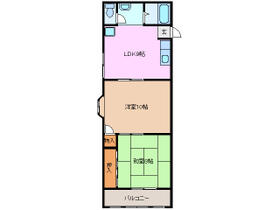 三重県桑名市長島町押付（賃貸マンション2LDK・2階・55.35㎡） その2