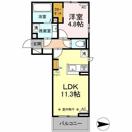 同じ建物の物件間取り写真 - ID:220003059300