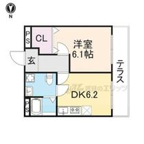 奈良県大和郡山市柳５丁目（賃貸マンション1DK・1階・34.00㎡） その2