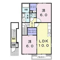 カーサ・プレシードＩＩ 203 ｜ 鹿児島県霧島市溝辺町麓（賃貸アパート2LDK・2階・54.85㎡） その2