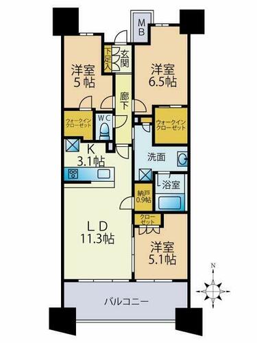 同じ建物の物件間取り写真 - ID:213101162097