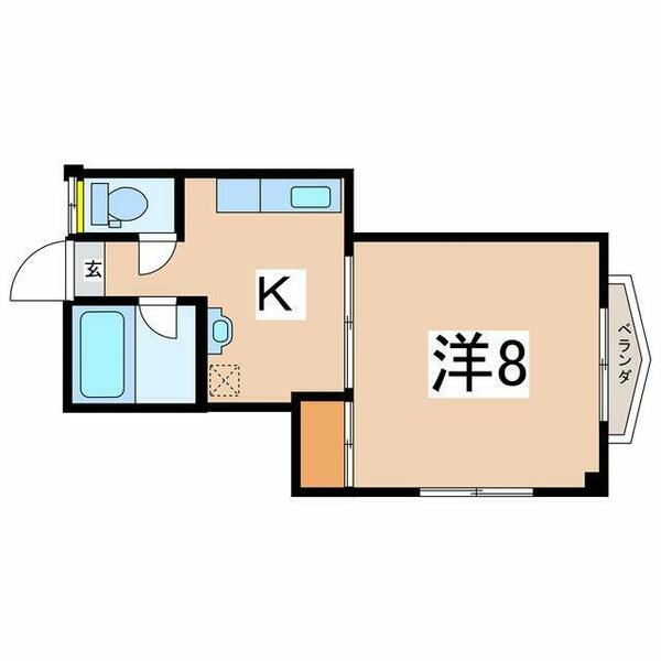 尾崎ビル（３階建て） 303｜福島県会津若松市建福寺前(賃貸マンション1DK・3階・30.32㎡)の写真 その2