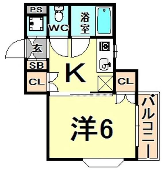 ステラハウス２９ 212｜兵庫県尼崎市南塚口町８丁目(賃貸アパート1K・2階・23.18㎡)の写真 その2