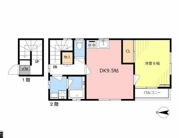 デュエットハウス 201｜東京都板橋区仲町(賃貸アパート1LDK・1階・42.23㎡)の写真 その2