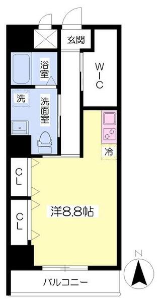 プレイス久留米中央 605｜福岡県久留米市中央町(賃貸マンション1R・6階・39.52㎡)の写真 その2