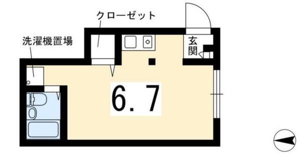 スズランハイツ｜京都府京都市左京区下鴨東高木町(賃貸アパート1R・2階・17.50㎡)の写真 その2