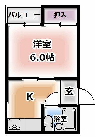 大阪府寝屋川市萱島信和町（マンション）の賃貸物件の間取り